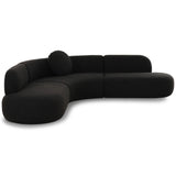 Broohah Sectional, Black-Furniture - Sofas-High Fashion Home
