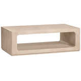 Brooklyn Cocktail Table, White Wash-Furniture - Accent Tables-High Fashion Home