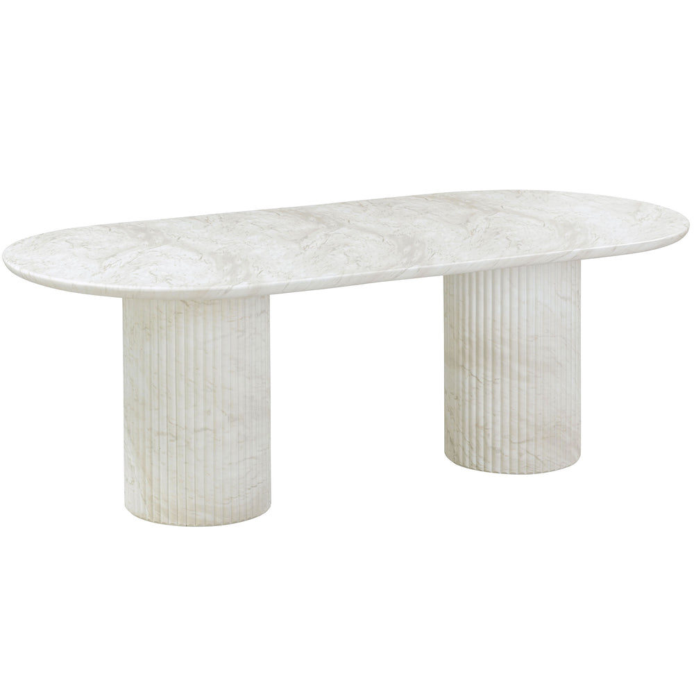 Brut Dining Table, Marble Finish