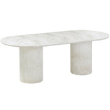 Brut Dining Table, Marble Finish