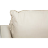 Bryan Leather Sofa, Florida Coconut Milk-Furniture - Sofas-High Fashion Home