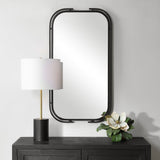 Brylan Mirror, Matte Black-Accessories-High Fashion Home
