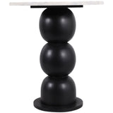 Bubble Base Accent Table, White