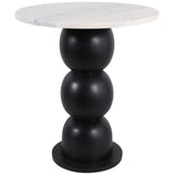 Bubble Base Accent Table, White
