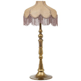 Buchanan Fringed Scalloped Table Lamp, Pink