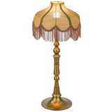 Buchanan Fringed Scalloped Table Lamp, Pink