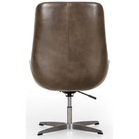 Burbank Leather Desk Chair, Deacon Wolf