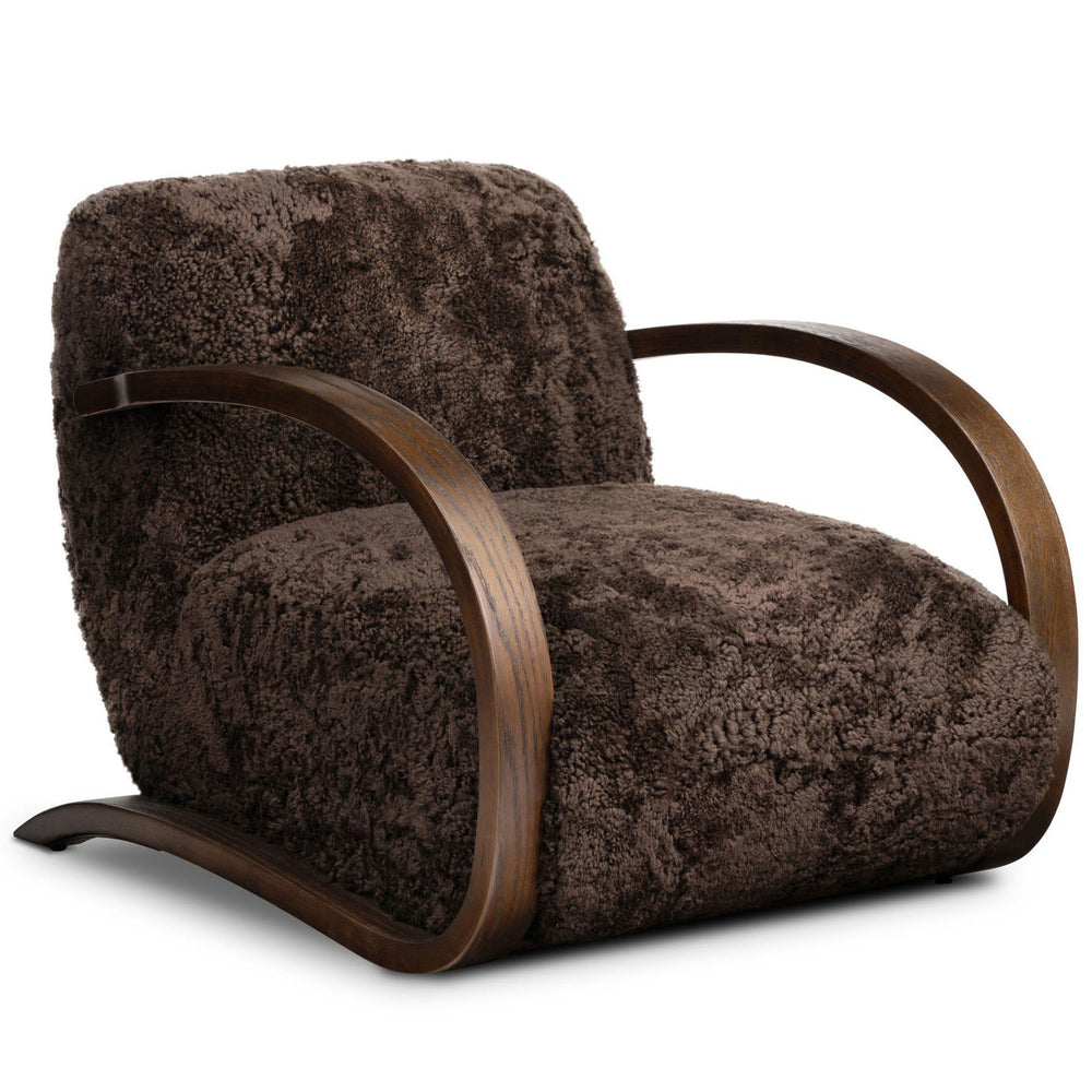 Burke Chair, Cocoa Shearling by Four Hands