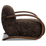 Burke Chair, Cocoa Shearling by Four Hands