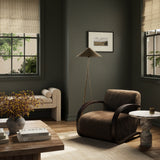 Burke Chair, Cocoa Shearling by Four Hands