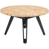 Burl 2 in 1 Table, Natural-Furniture - Accent Tables-High Fashion Home