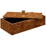 Burl Haven Box, Brown-Accessories-High Fashion Home