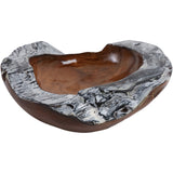 Burnt Edge Bowl, Dark Natural-Accessories-High Fashion Home