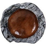 Burnt Edge Bowl, Dark Natural-Accessories-High Fashion Home