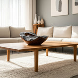 Burnt Edge Bowl, Dark Natural-Accessories-High Fashion Home