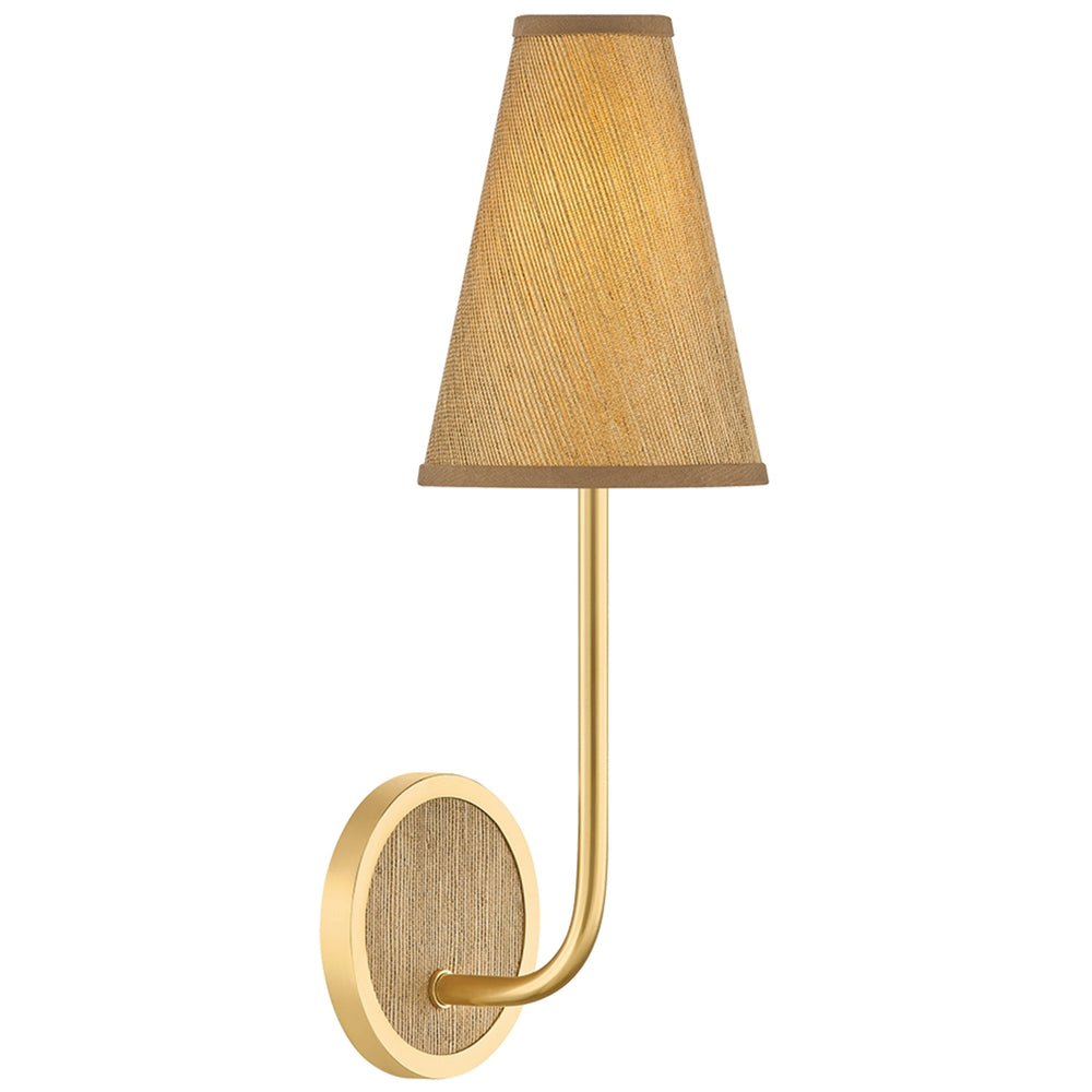 Buskirk Single Wall Sconce, Aged Brass
