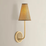 Buskirk Single Wall Sconce, Aged Brass