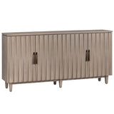 Butler 4 Door Sideboard, Beige-Furniture - Storage-High Fashion Home