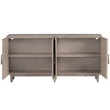 Butler 4 Door Sideboard, Beige-Furniture - Storage-High Fashion Home