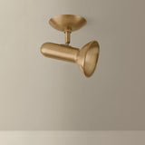 Bjorn Flush Mount, Patina Brass