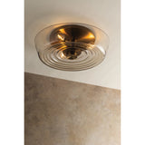 Theodore Flush Mount, Patina Brass