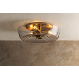 Theodore Flush Mount, Patina Brass