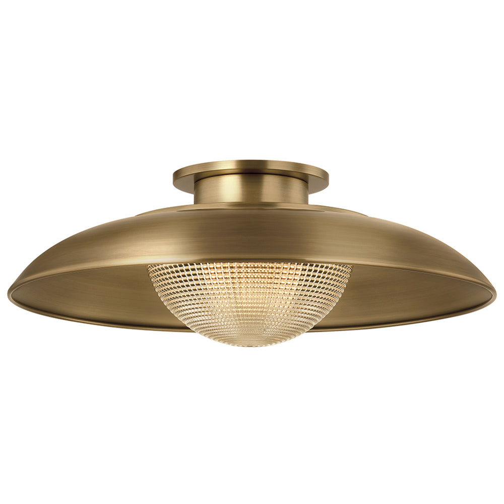 Braxton Semi Flush, Patina Brass