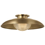Braxton Semi Flush, Patina Brass