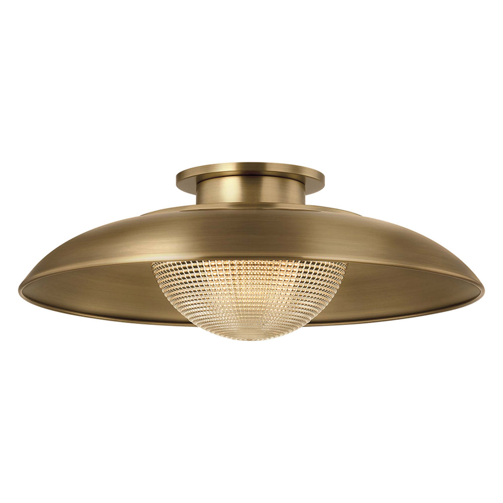 Braxton Semi Flush, Patina Brass
