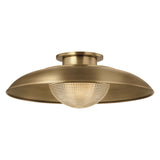 Braxton Semi Flush, Patina Brass