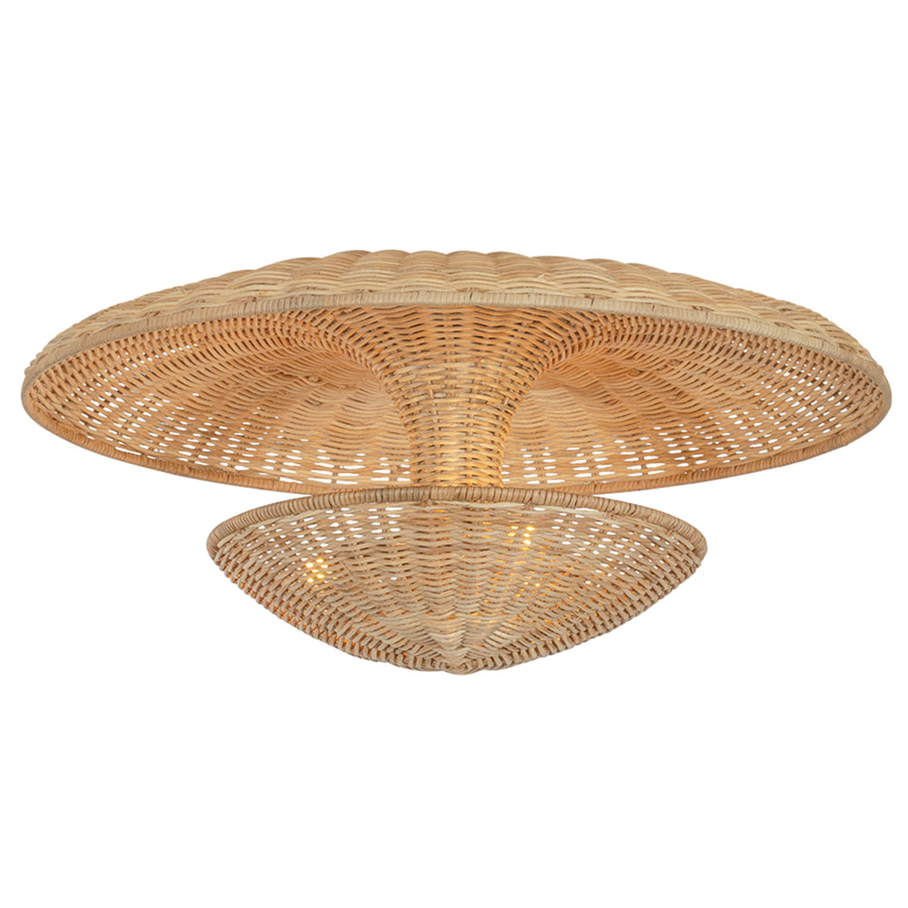 Draco Semi Flush, Bronze Leaf