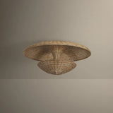 Draco Semi Flush, Bronze Leaf