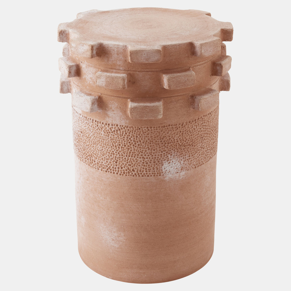 Gear Side Table, Terracotta