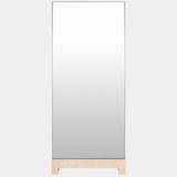 Zuri Floor Mirror, Stainless Steel