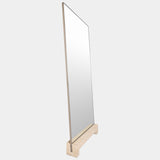 Zuri Floor Mirror, Stainless Steel