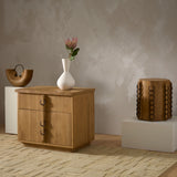 Ring Nightstand Chest, Natural