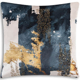 Capri Pillow, Azure Abstract
