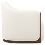 Cora Swivel Chair, Favara Ivory-Furniture - Chairs-High Fashion Home