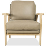 Ashland Leather Chair, Majestic Toast-Furniture - Chairs-High Fashion Home