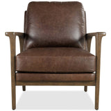 Ashland Leather Chair, Valeris Chocolate-Furniture - Chairs-High Fashion Home