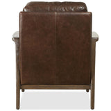 Ashland Leather Chair, Valeris Chocolate-Furniture - Chairs-High Fashion Home