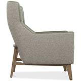 Camille Leather Chair, Siena Moss/Potenza Graphite-Furniture - Chairs-High Fashion Home