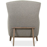 Camille Leather Chair, Siena Moss/Potenza Graphite-Furniture - Chairs-High Fashion Home