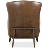 Camille Leather Chair, Hazelnut Brown-Furniture - Chairs-High Fashion Home