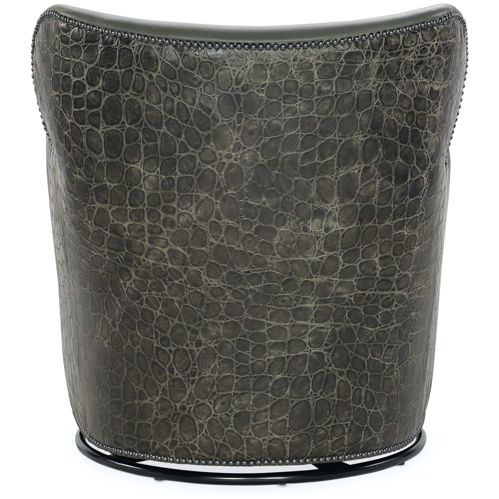 Marco Leather Swivel Chair, Kenya Stone High Fashion Home