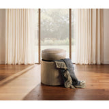 Berkley Leather Storage Footstool, Eastwood Desert