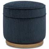 Chloe Swivel Footstool, Artemis Indigo