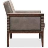 Carverdale Leather Chair, Maddie Grey
