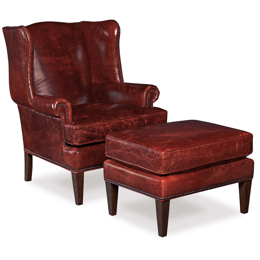 Blakeley Leather Club Chair, Covington Bogue-Furniture - Chairs-High Fashion Home
