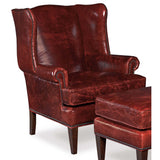 Blakeley Leather Club Chair, Covington Bogue-Furniture - Chairs-High Fashion Home